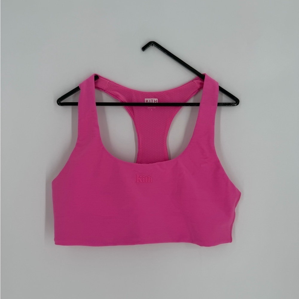 Kith Workout Set Alex Sports Bra & Biker Shorts In Ultra Pink